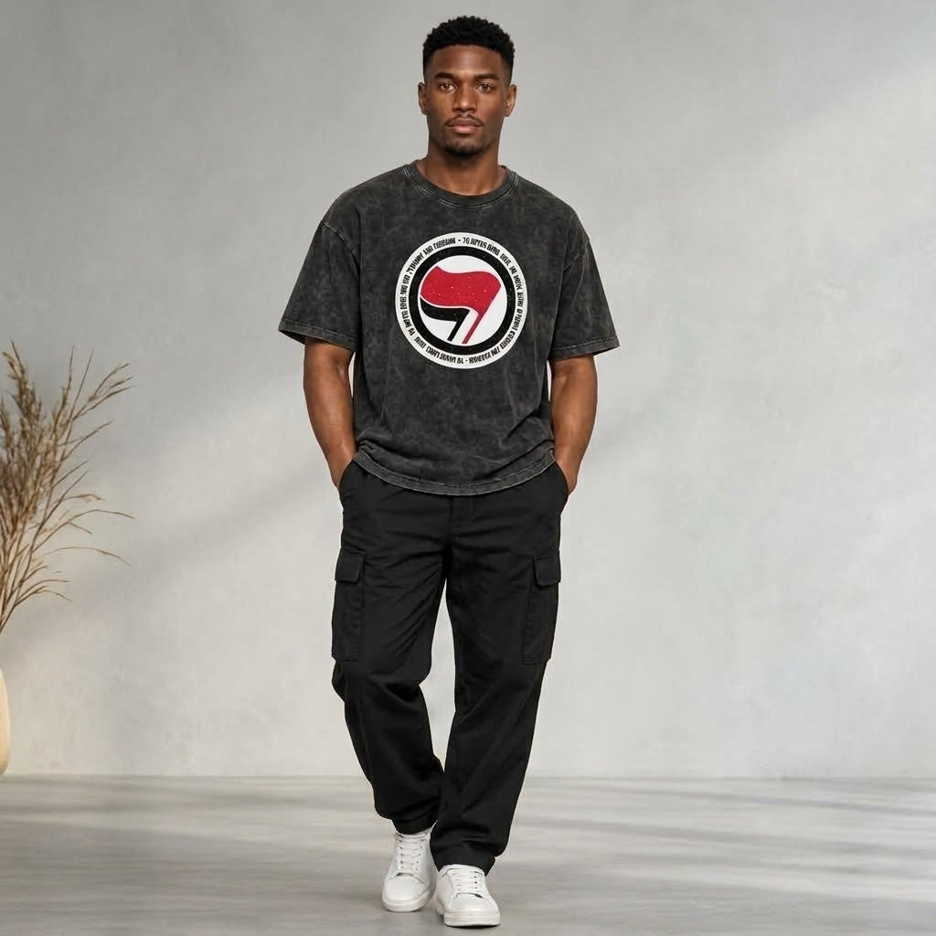 RESIST Antifa Cotton Washed Shirt