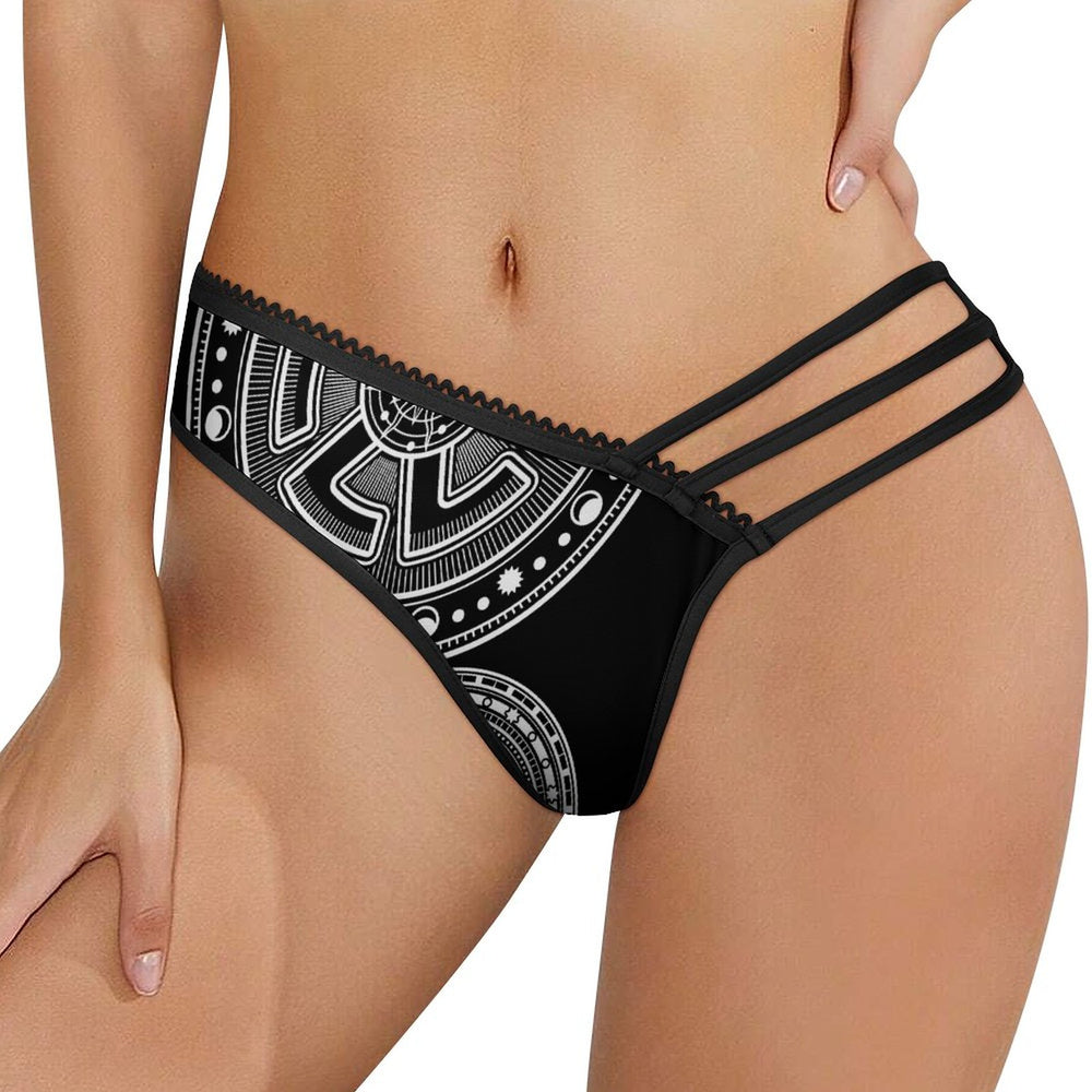 OTEKA Black satanic side show bathing bottoms