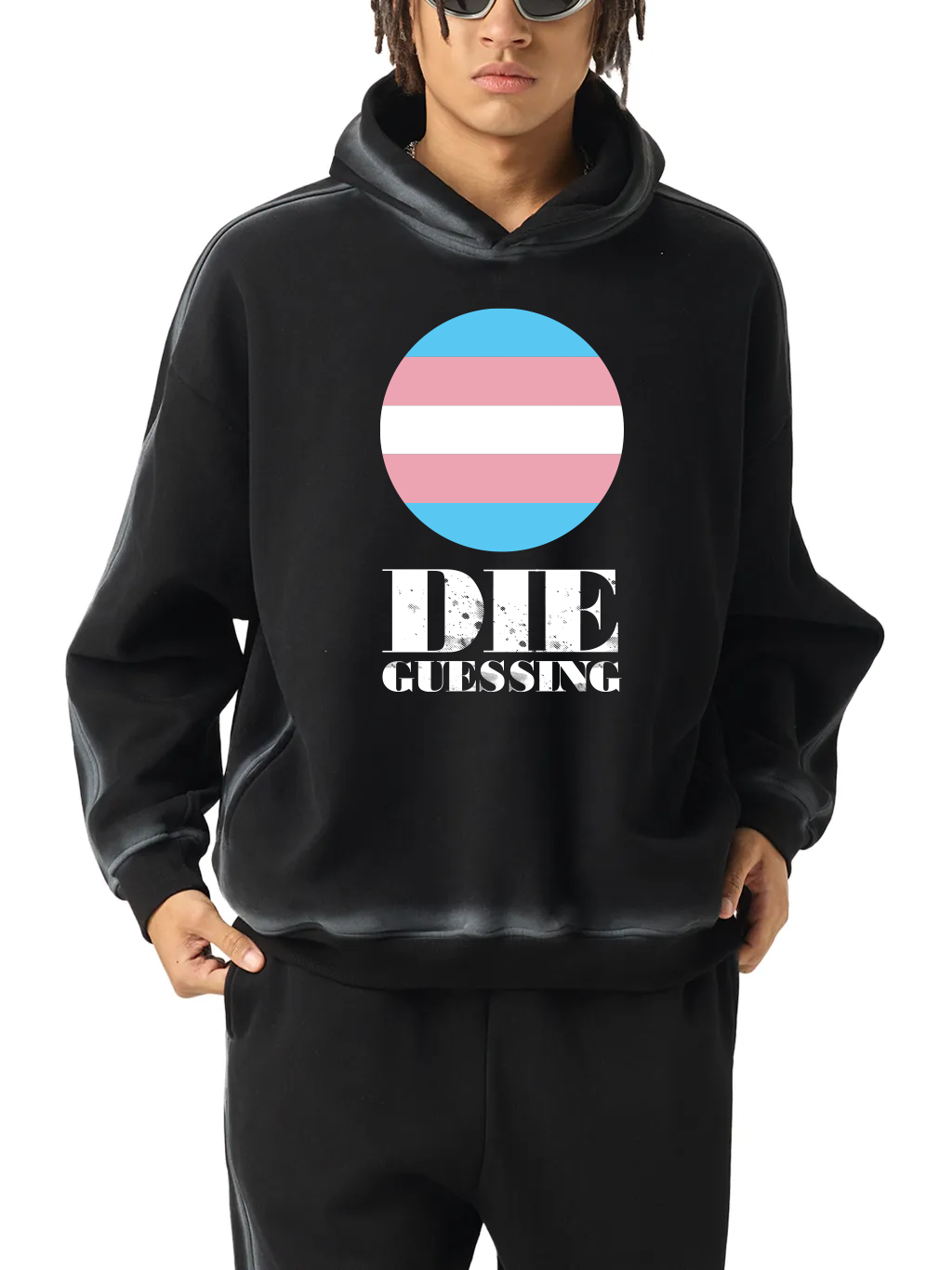 RESIST Die Guessing Sunfaded Edge Fleece Hoodie