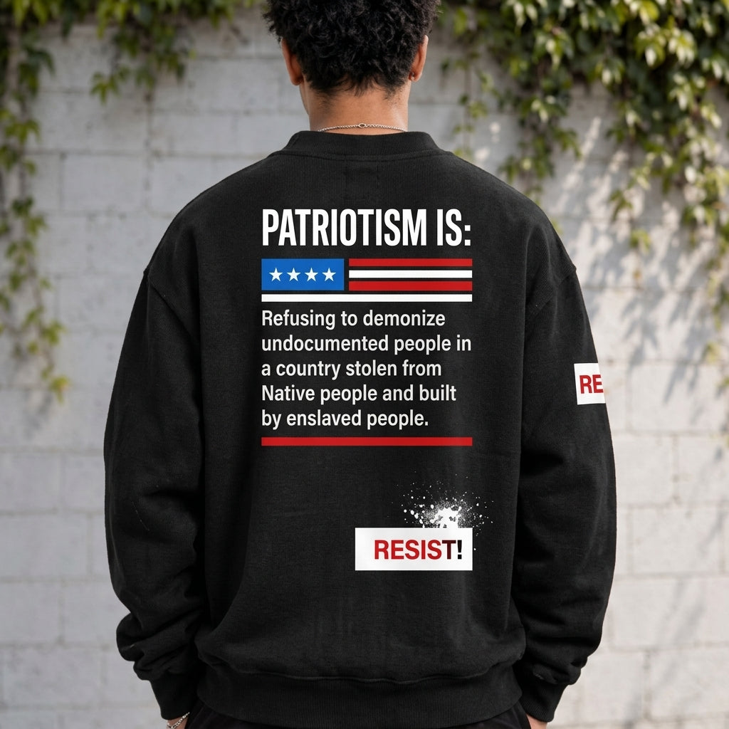 RESIST Patriotism Cotton Cardigan Jacket|360GSM DTG