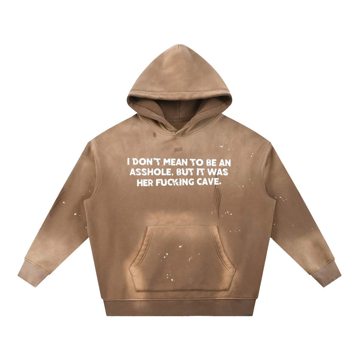 RESIST Medusa Vintage Washed Frayed Fleece Hoodie