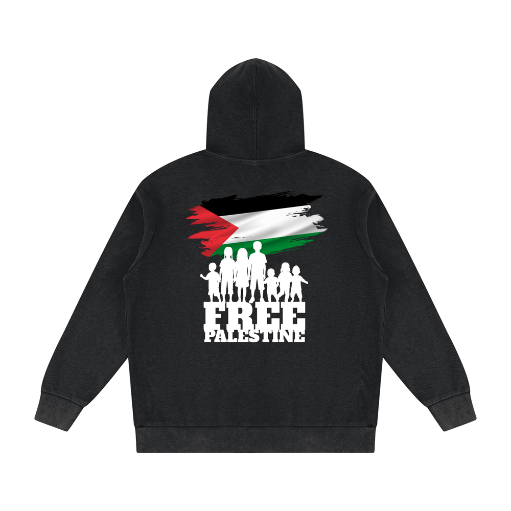 RESIST Free Palestine Unisex Mineral Wash Oversized Hoodie