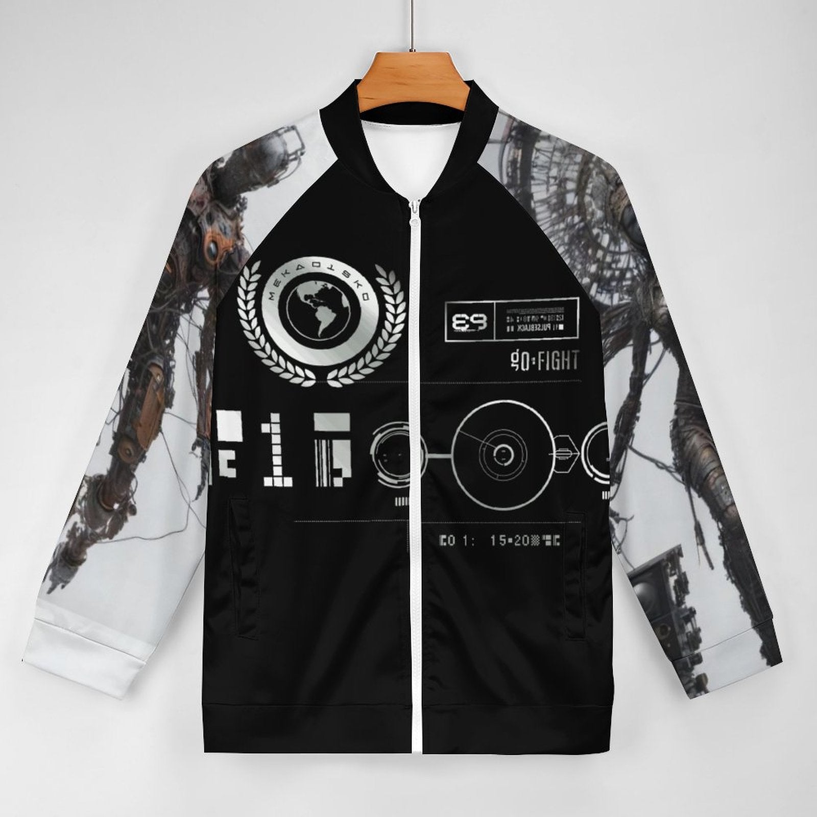 Raglan Zip-up Shirt WY10 (All-Over Printing)