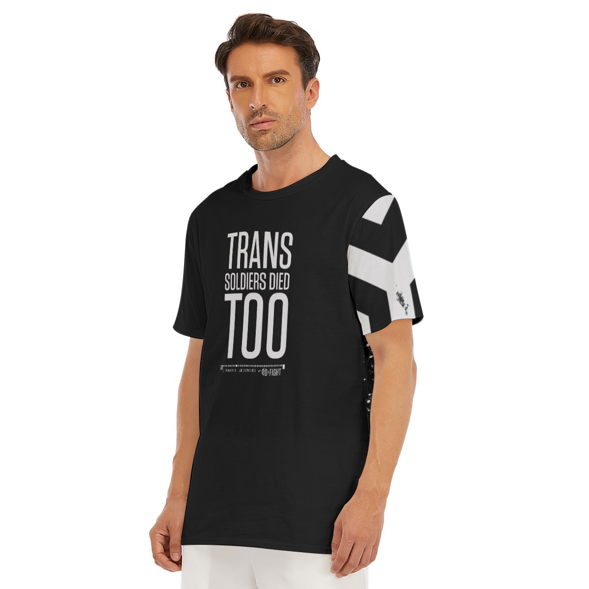 Trans Soldiers Died, Too Cotton Shirt