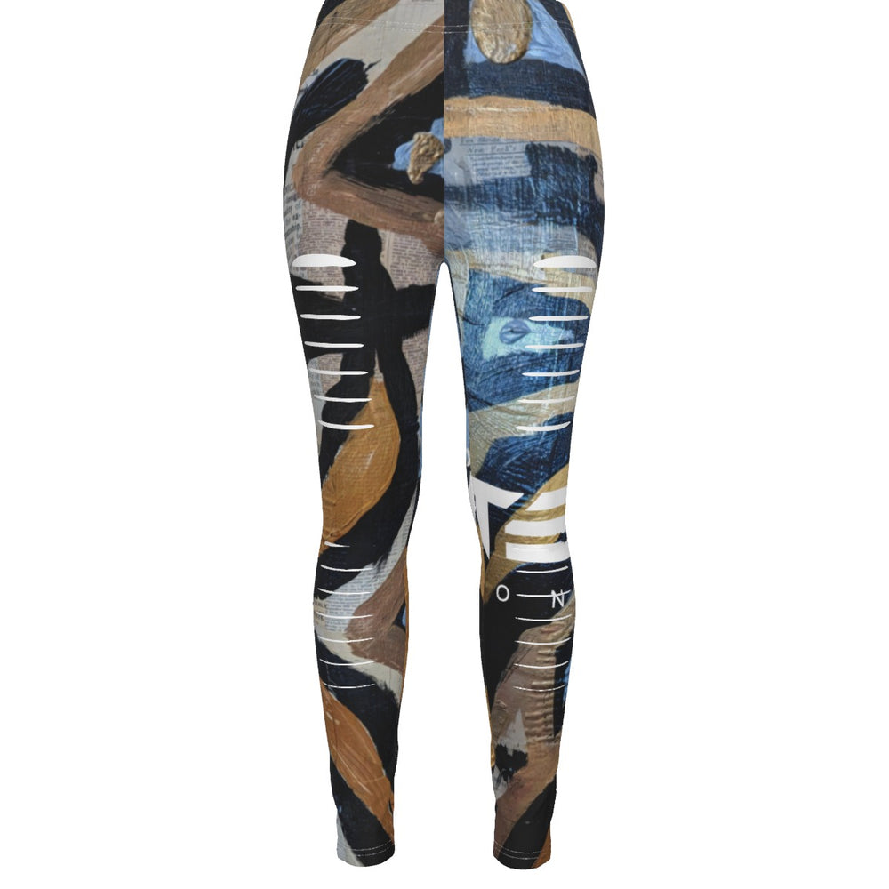 OTEKA Dancing Skeleton Ripped Leggings