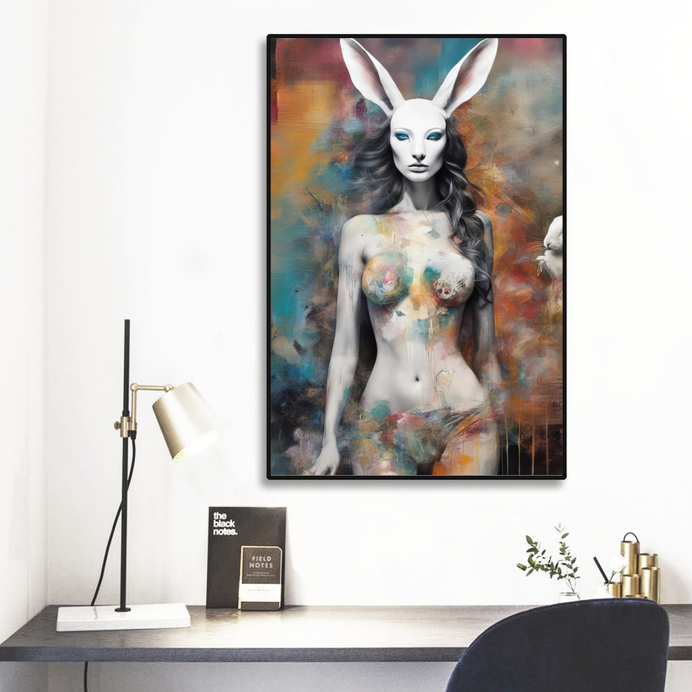 ColorBath Bunny Girl Print