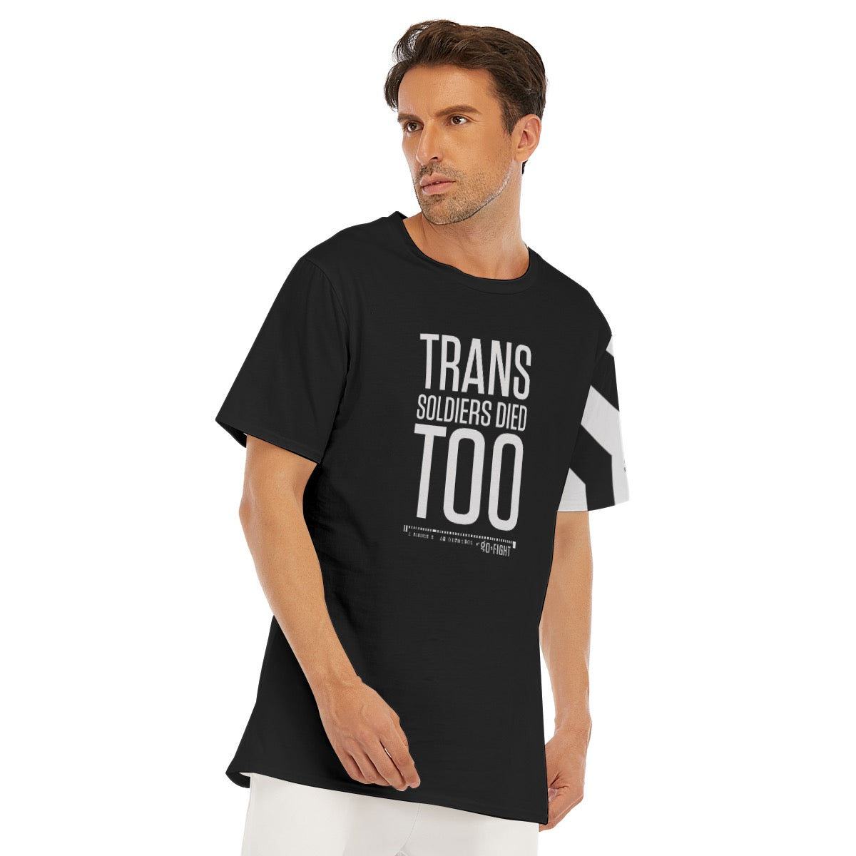 Trans Soldiers Died, Too Cotton Shirt