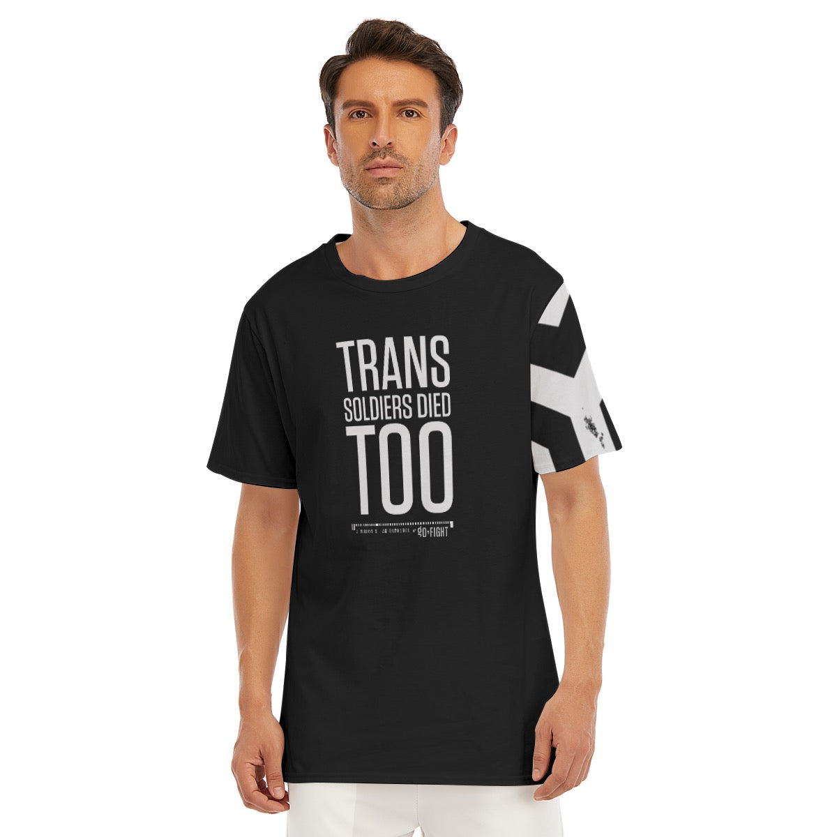 Trans Soldiers Died, Too Cotton Shirt