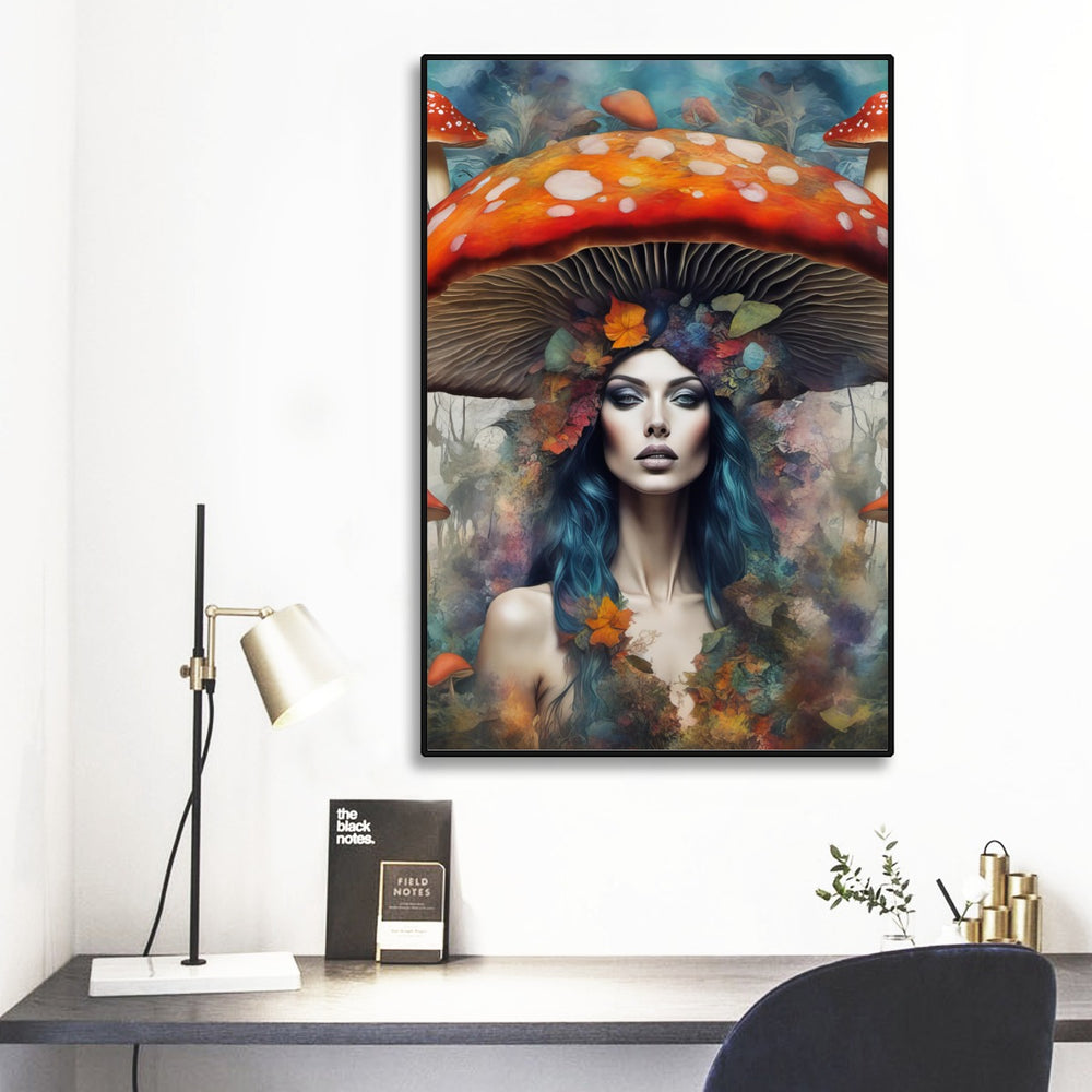 ColorBath Mushroom Girl Print