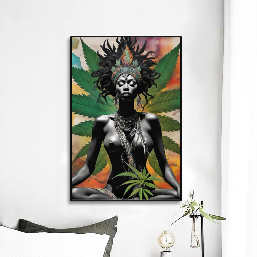 ColorBath Cannabis Girl  Print