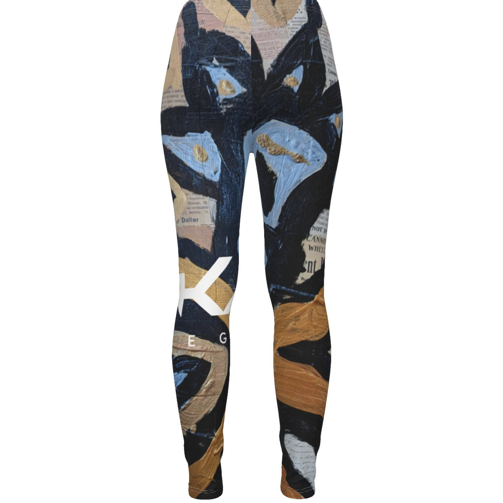 OTEKA Dancing Skeleton Ripped Leggings