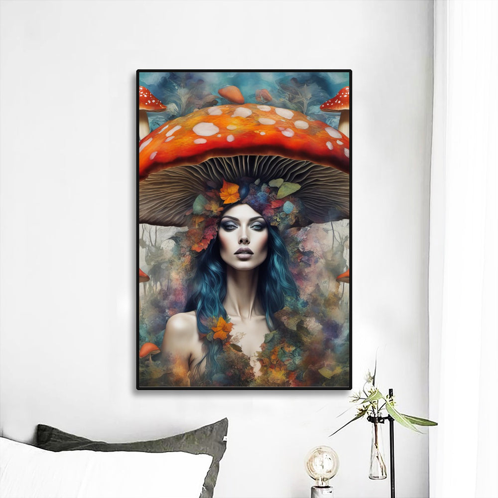 ColorBath Mushroom Girl Print