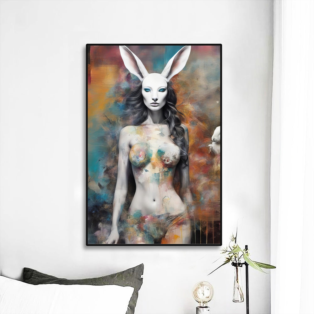 ColorBath Bunny Girl Print