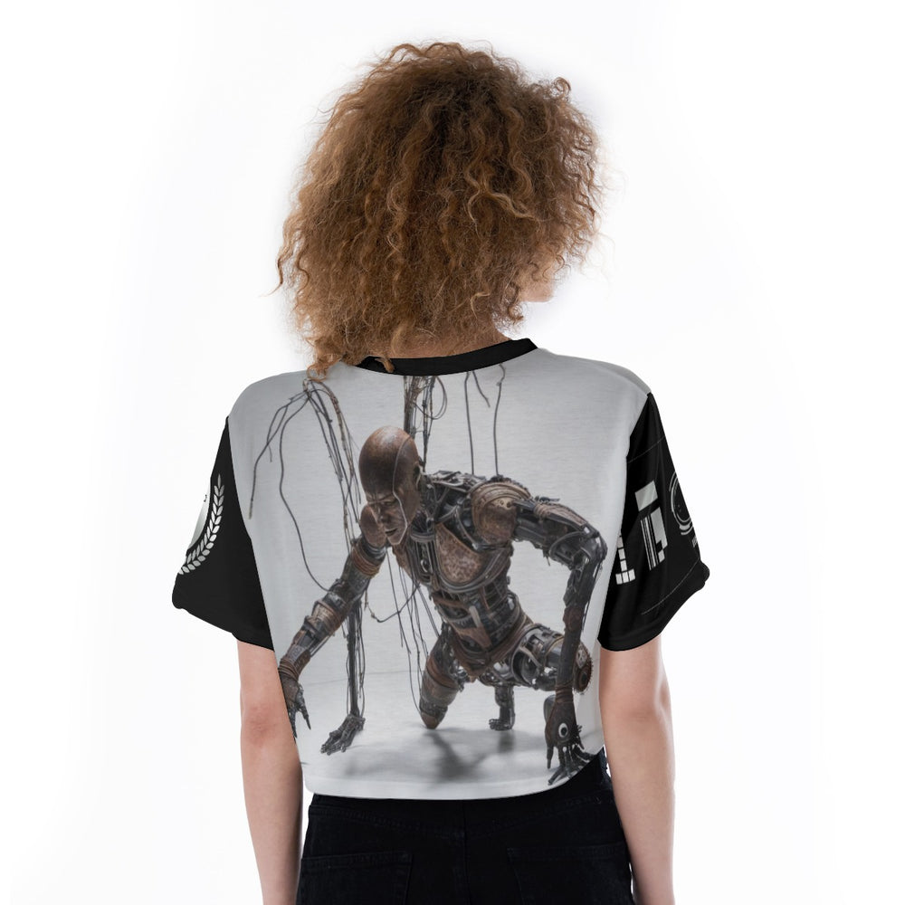 MEKADISKO Wire Angel Cropped T-Shirt