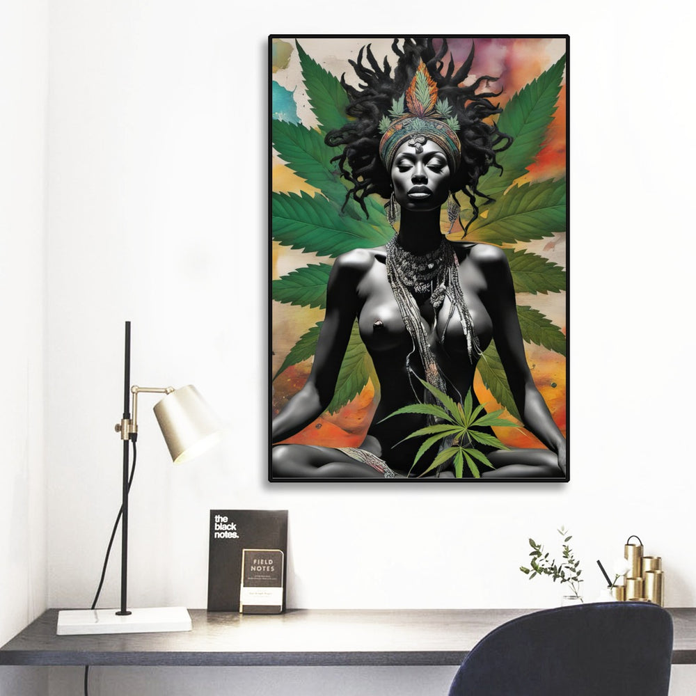 ColorBath Cannabis Girl  Print